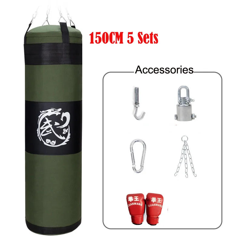 Sac de frappe 150 cm 40 kg – boxe, Muay Thaï et taekwondo
