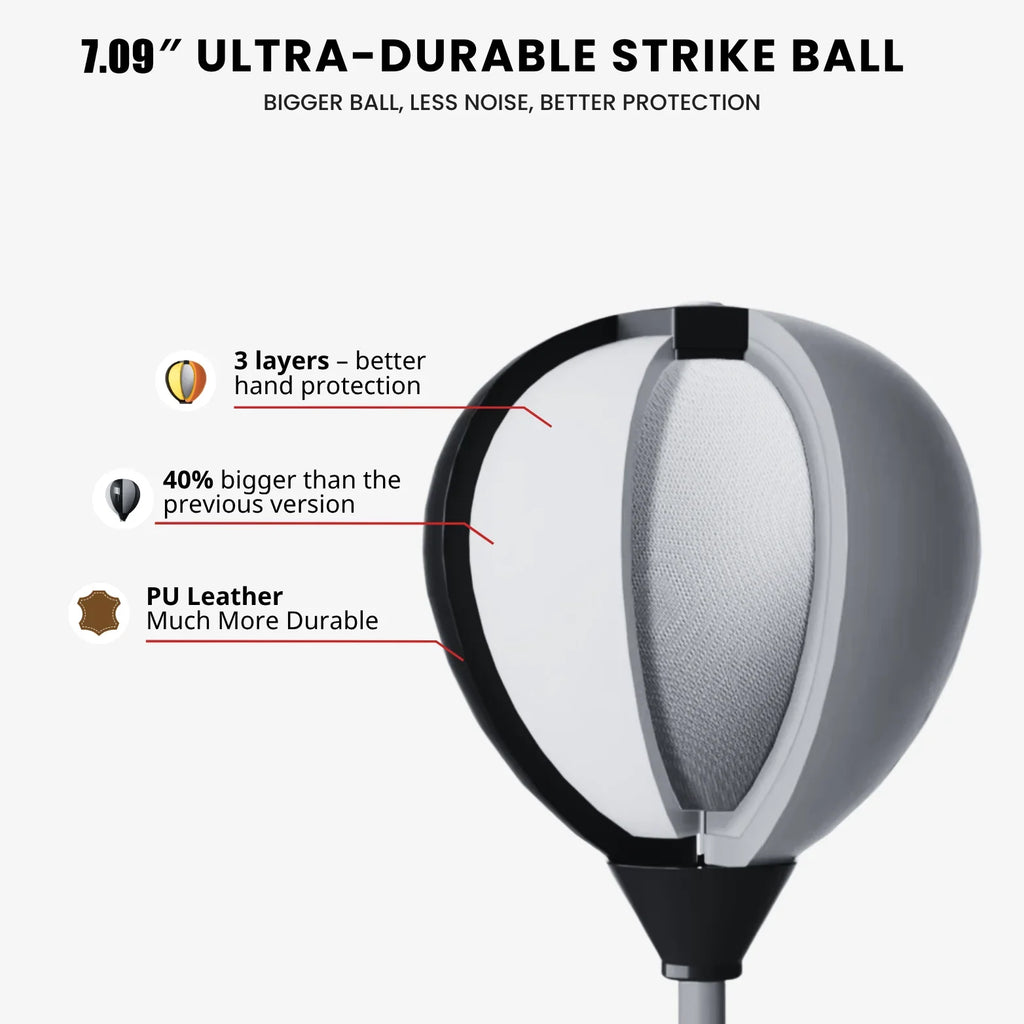 Punching-ball Cobra pour boxe et réflexes – entraînement agilité, fitness à domicile, équipement sport pour la famille et cadeau d’entraînement
