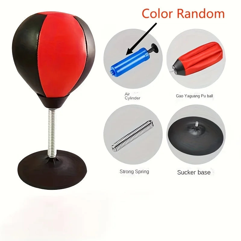 punching ball ventouse rouge et noir 
