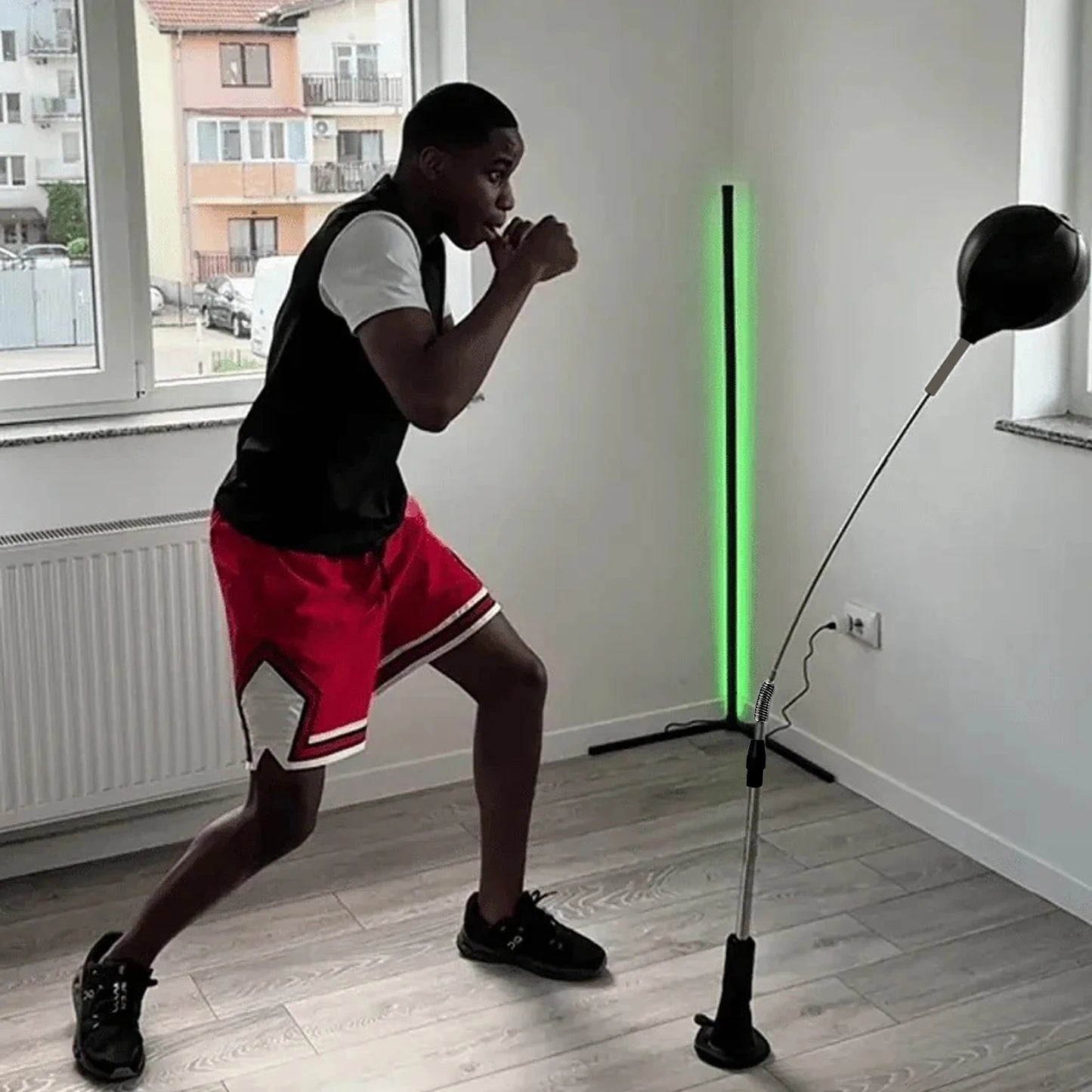 Punching-ball Cobra pour boxe et réflexes – entraînement agilité, fitness à domicile, équipement sport pour la famille et cadeau d’entraînement