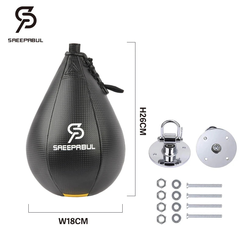 Poire de vitesse boxe gonflable – balle réflexe entraînement fitness