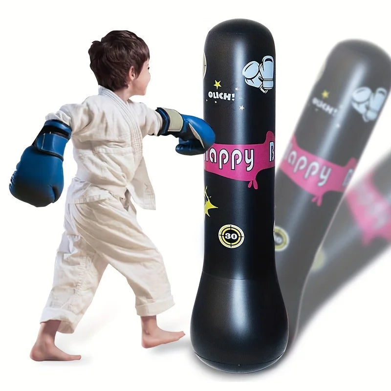 Sac de frappe gonflable enfant avec rebond
