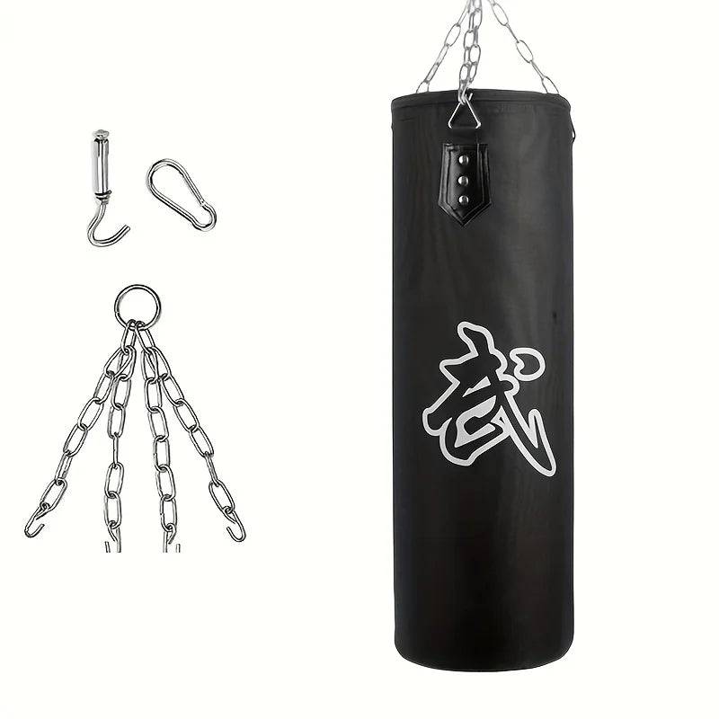 Sac de frappe vide en toile Oxford – boxe adulte et enfant