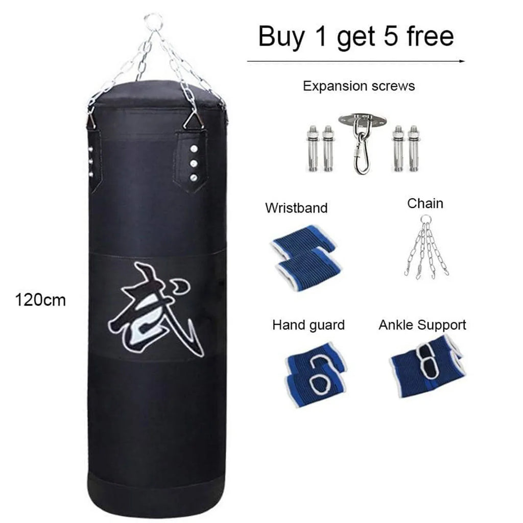 Sac de frappe suspendu avec chaîne acier – boxe et MMA