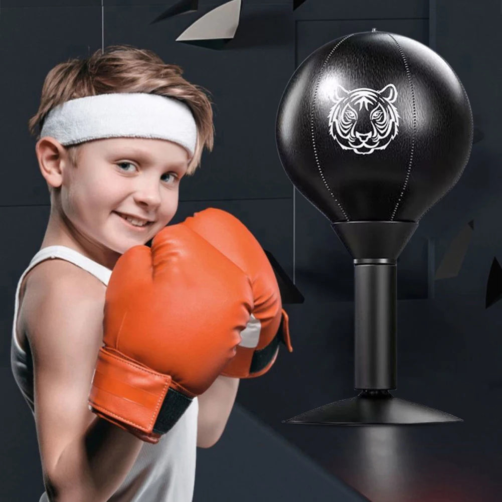Punching ball de table à ventouse forte – boxe enfants adultes