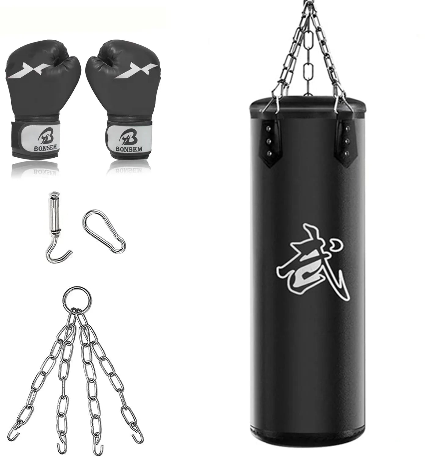 Sac de frappe vide en toile Oxford – boxe adulte et enfant