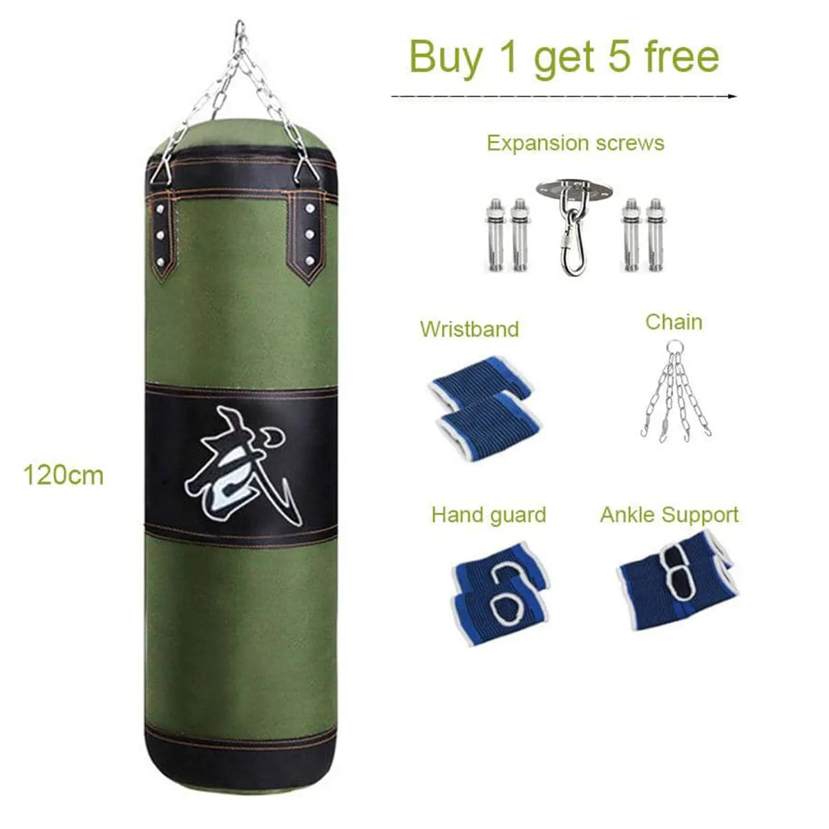 Sac de frappe suspendu avec chaîne acier – boxe et MMA