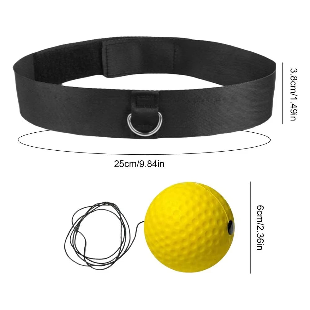 Balle réflexe de boxe avec bandeau ajustable