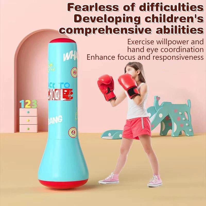 Sac de frappe gonflable sur pied – boxe et Muay Thaï